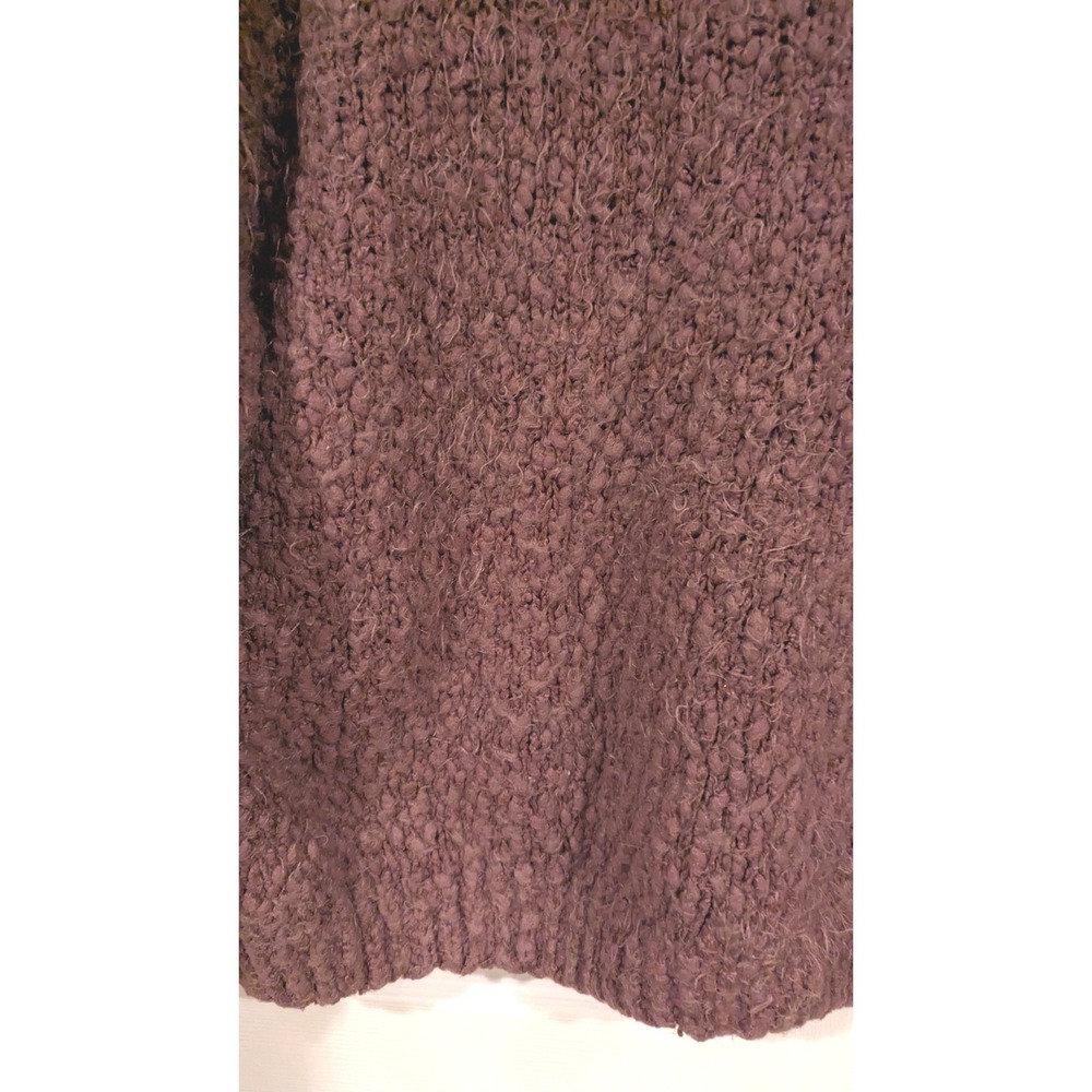 Altar'd State Mauve Popcorn Knit V-Neck‎ Oversized Sweater Slouchy Oversized - Picture 3 of 8